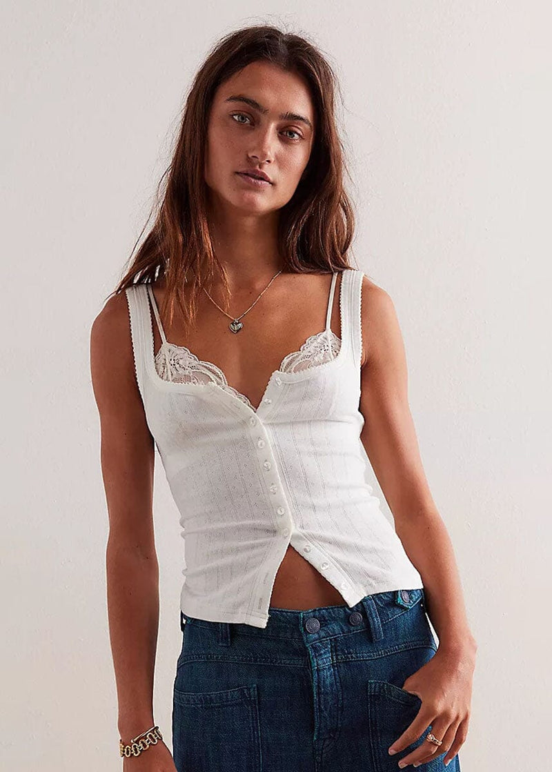 End Game Pointelle Tank - Sugar Swizzle