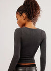 Clean Slate Seamless Layering Top - Black