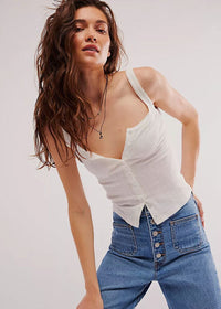 End Game Pointelle Tank - Sugar Swizzle