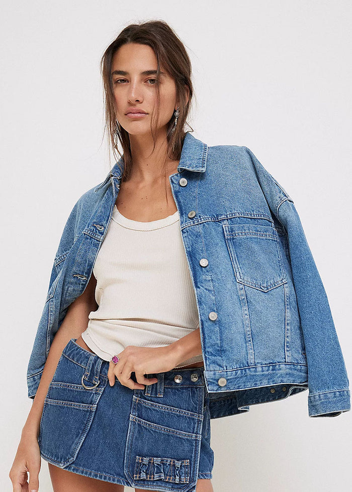 Opal Swing Denim Jacket - Cowboy Romance