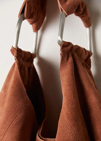 Bobbi Slouch Suede Tote - Saddle