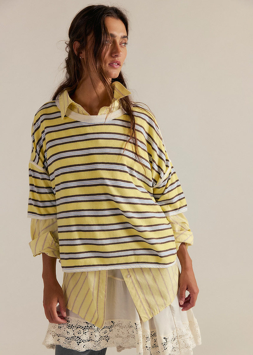 Clean Rugby Tee - Yellow Combo