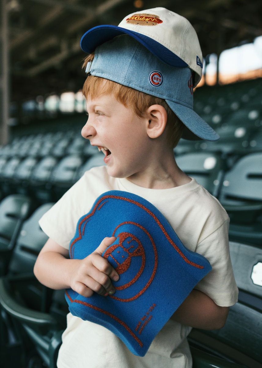 Youth Chicago 1876 Denim Dad Hat - Light Denim