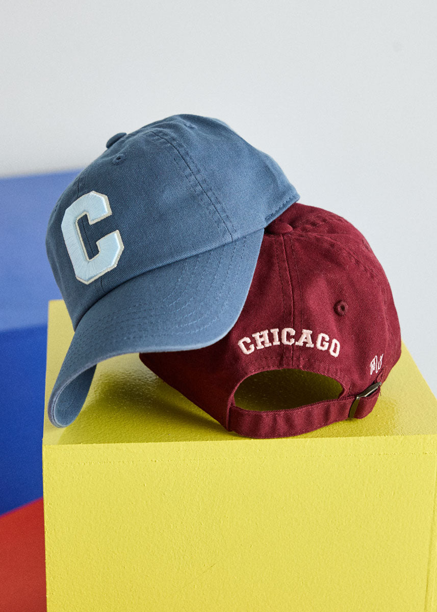 Youth C Is For Chicago Dad Hat - Blue