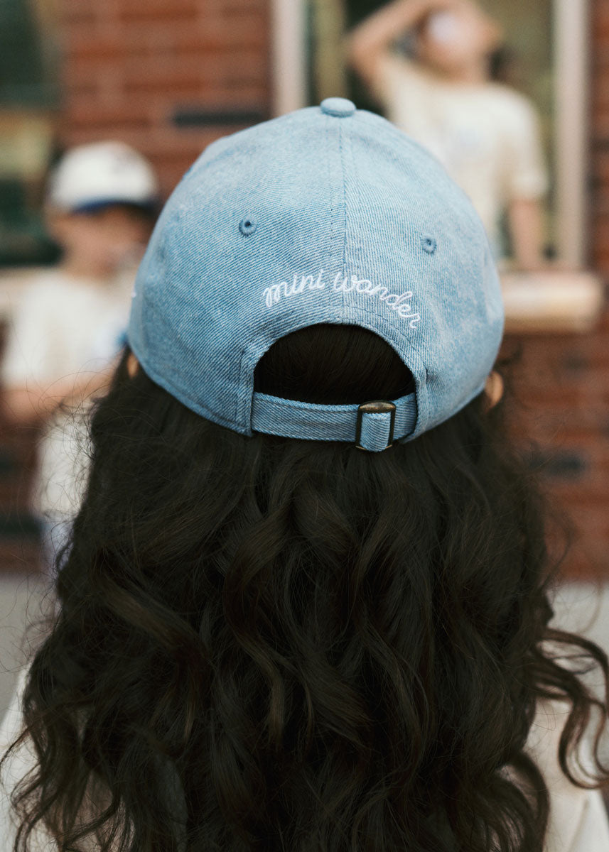 Youth Chicago 1876 Denim Dad Hat - Light Denim