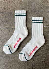 Boyfriend Socks - Parchment