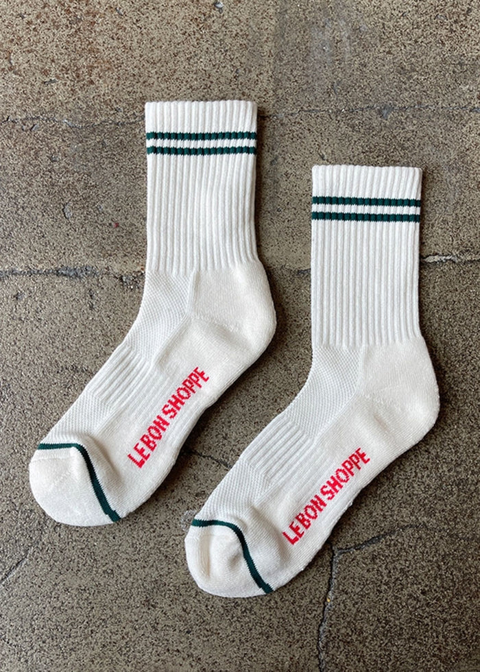 Boyfriend Socks - Parchment