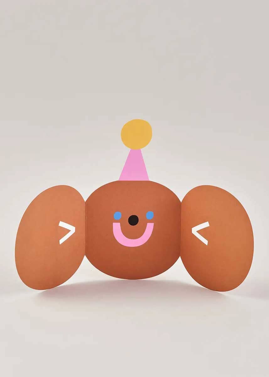 Monkey Fold Out Birthday Card