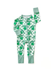 Lucky Shamrock Bamboo Zipper Romper