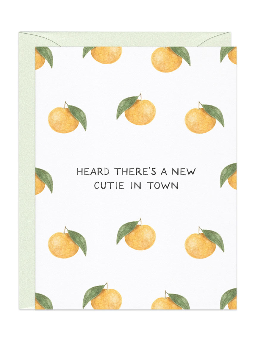 New Cutie In Town Baby Card