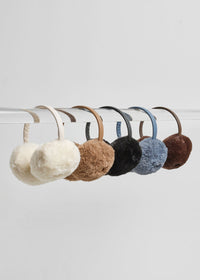 Mad Hatter Faux-Fur Earmuff - Taupe