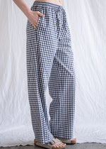 Lisa Gingham Pants - Navy