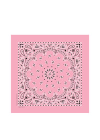 Embroidered Bandana - Light Pink Paisley