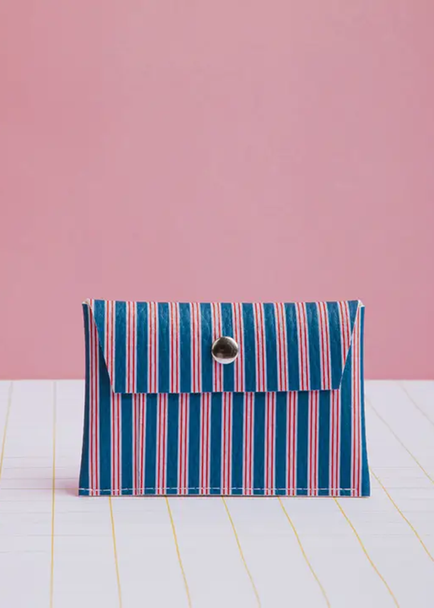Dark Blue Stripes Wallet
