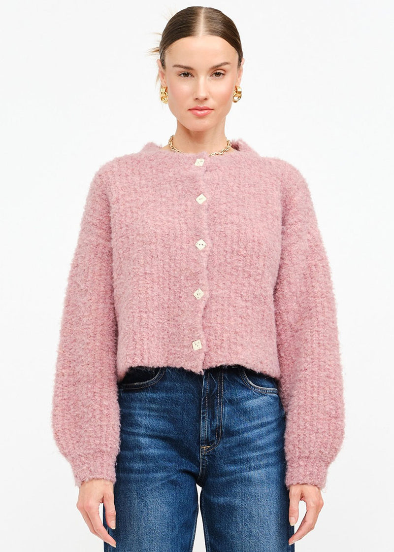 Rachel Oversized Cardigan - Blush