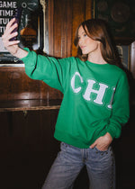 Chi Oversized Sweatshirt - Kelly Green