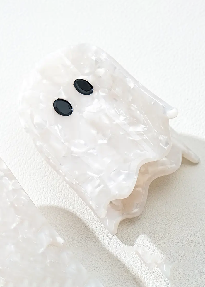 Small Ghost Claw Clip - Pearl
