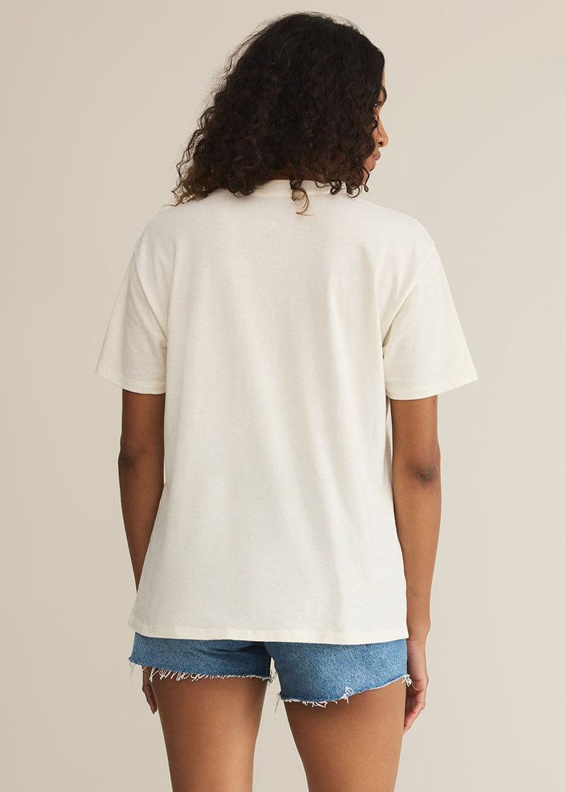 Vino Boyfriend Tee - Sea Salt