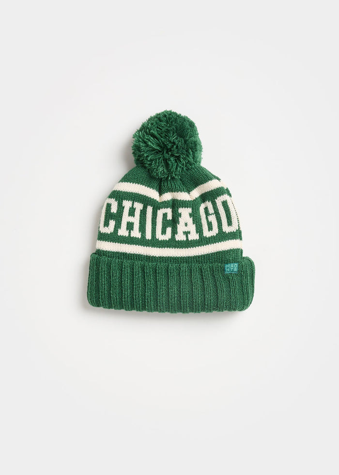 MAD HTR Chicago Pom Beanie - Toddler - Emerald