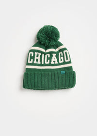 MAD HTR Chicago Pom Beanie - Youth - Emerald