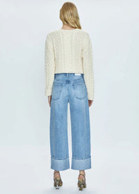 Ryder High Rise Cuffed Straight - Essex