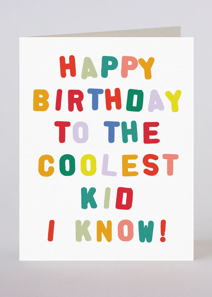 Coolest Kid Birthday Card