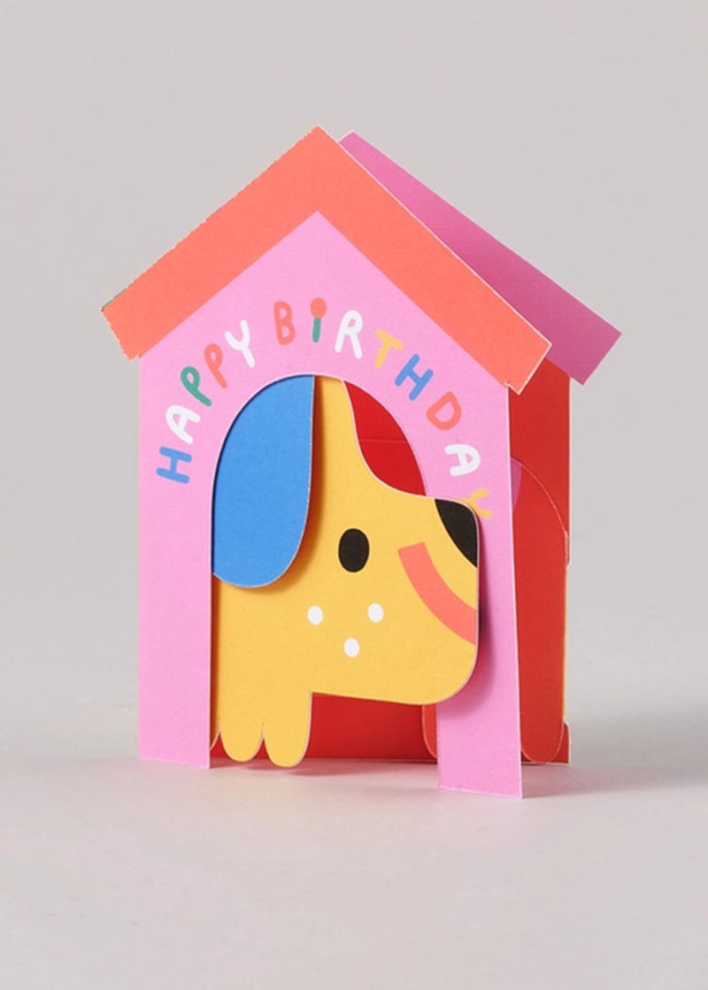 Dog House Birthday Card