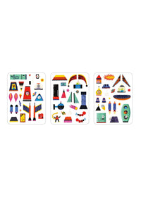 Rocket Ships Magnetic Build-It Set