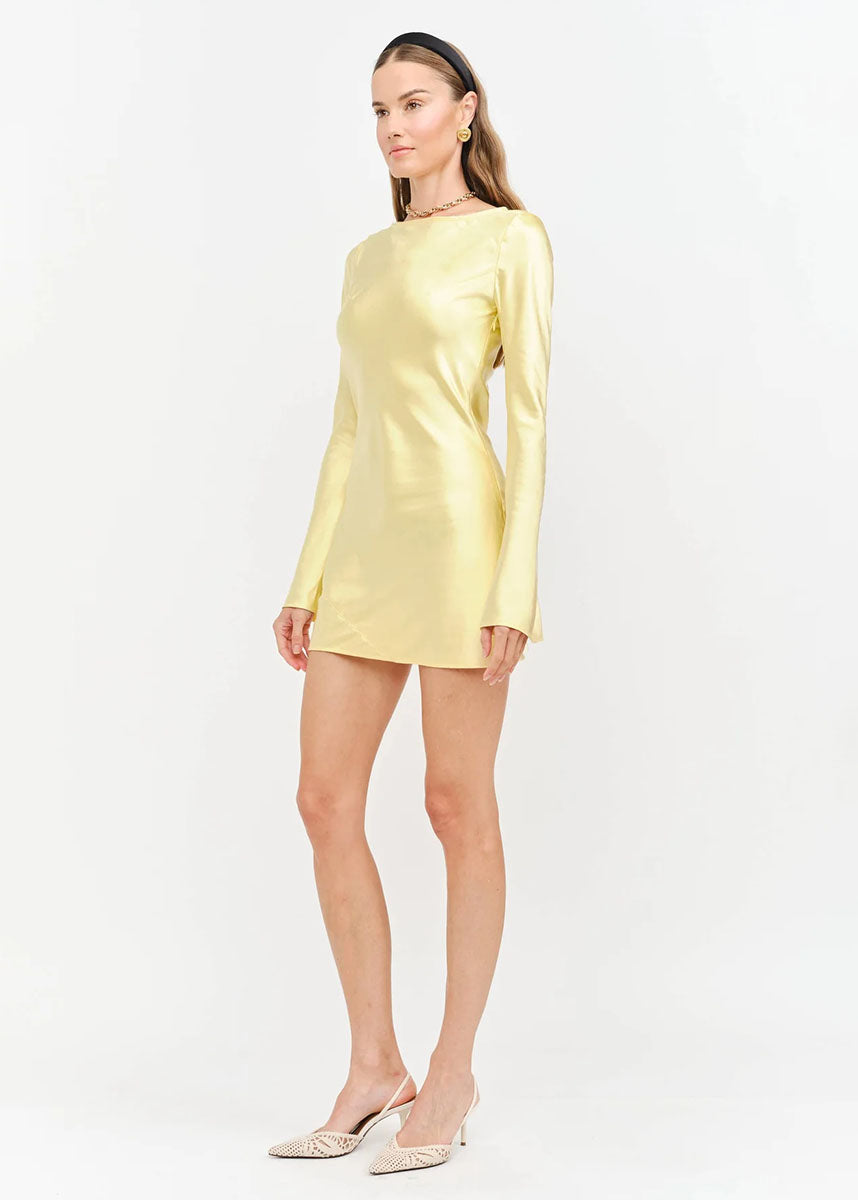 Palermo Mini Dress - Butter Yellow