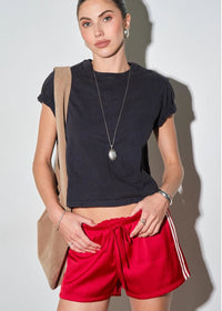 Darby Track Shorts - Red