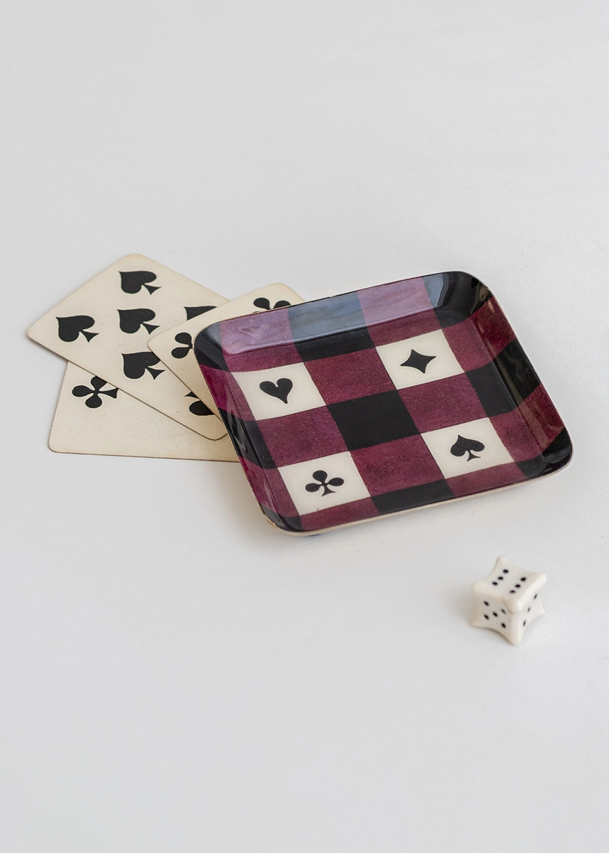 House Of Suits Small Enamel Tray