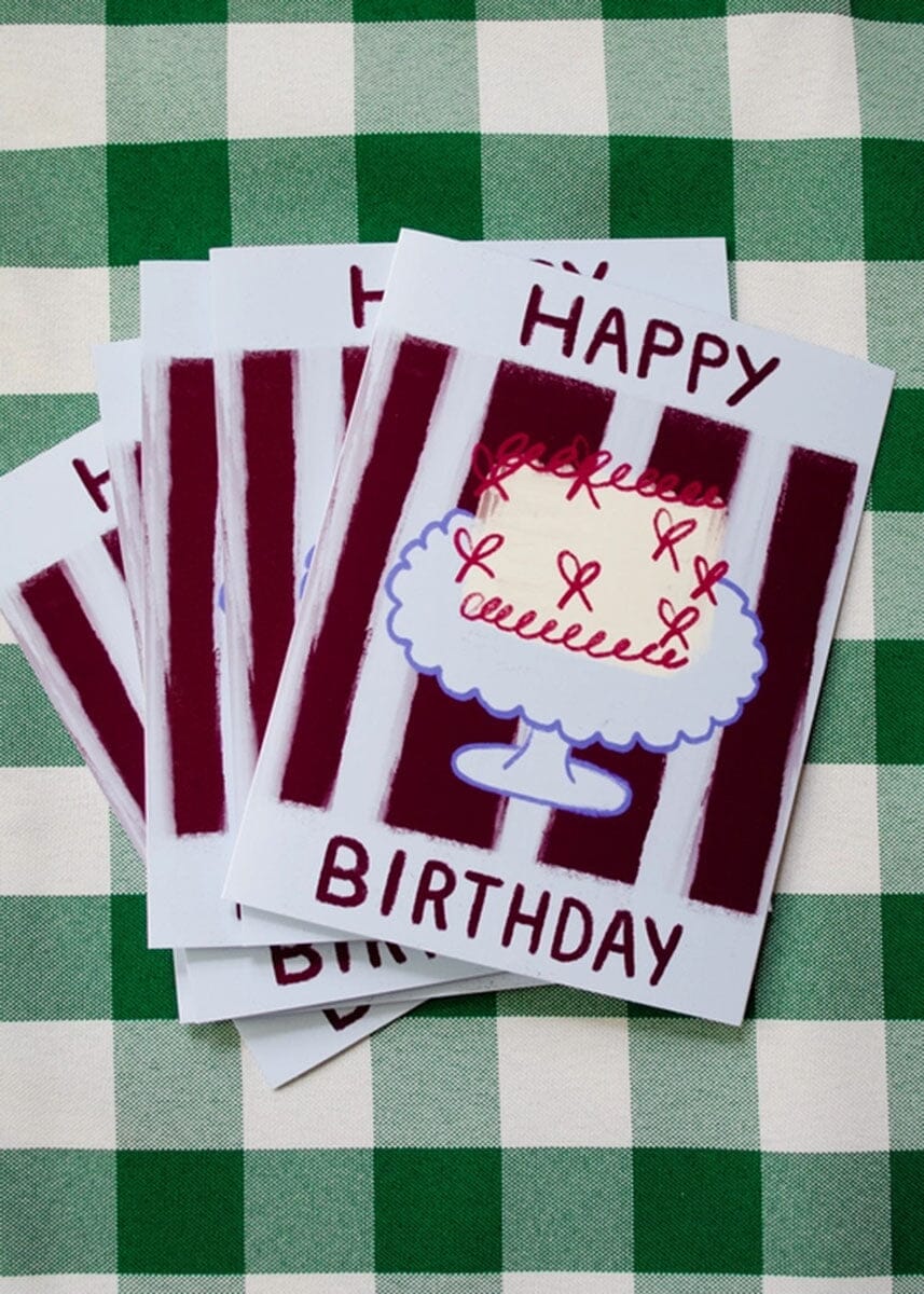 Happy Birthday Cake Card