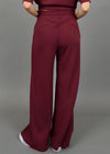 Erika Soft Scuba Pants - Oxblood