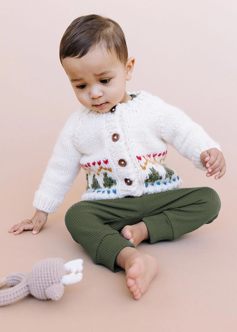 Fair Isle Tree Cardigan