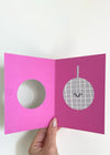 Disco Ball Die-Cut Card