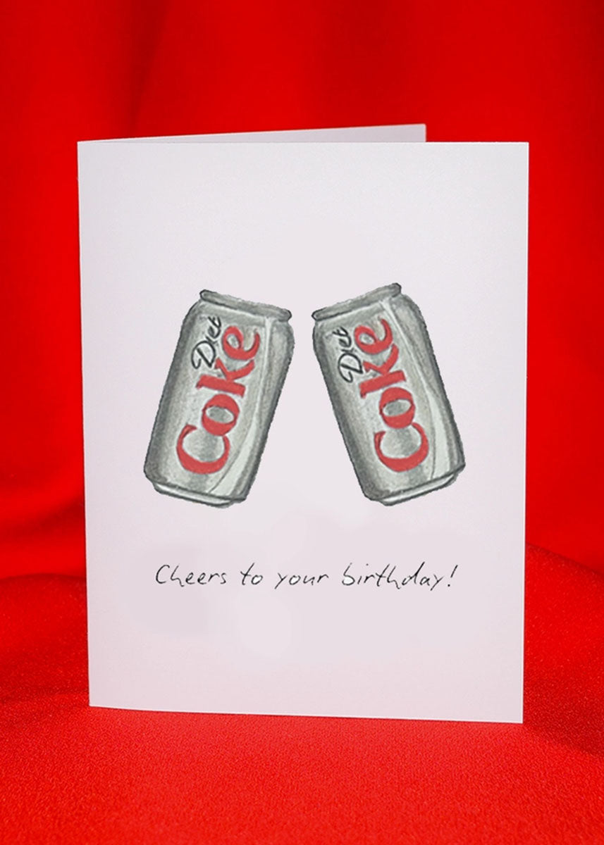 Diet Coke Cheers Birthday Card