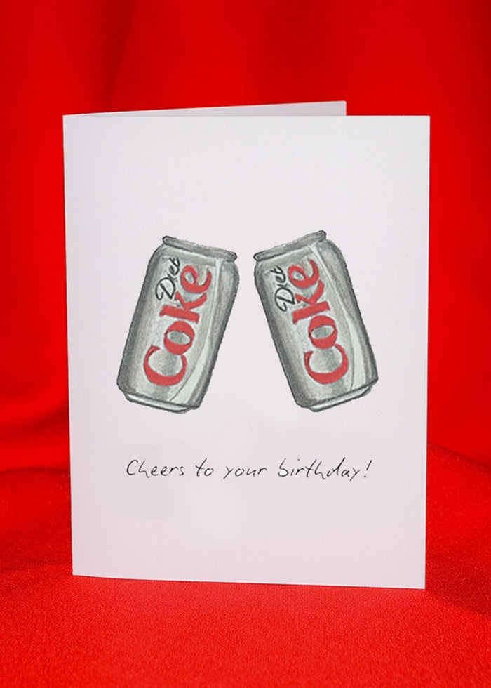 Diet Coke Cheers Birthday Card