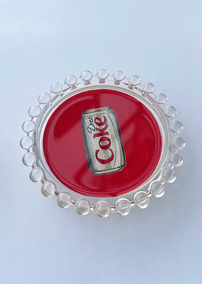 Diet Coke Hobnail Trinket Dish