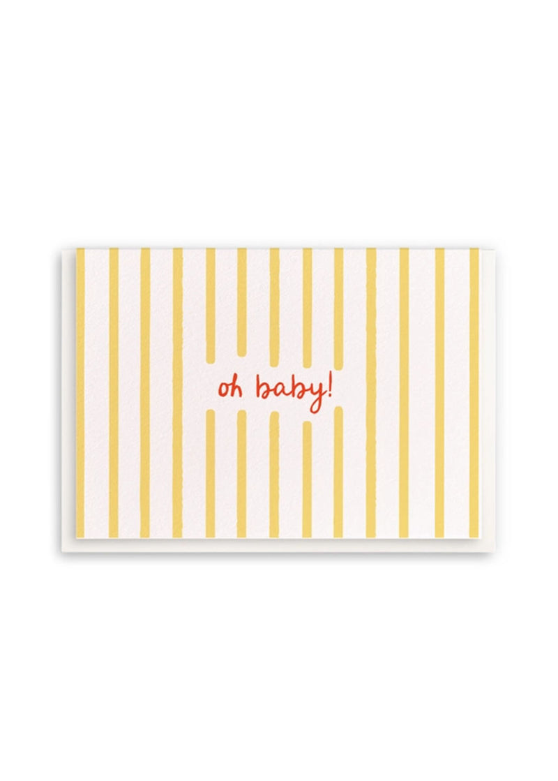 Oh Baby Stripes Card