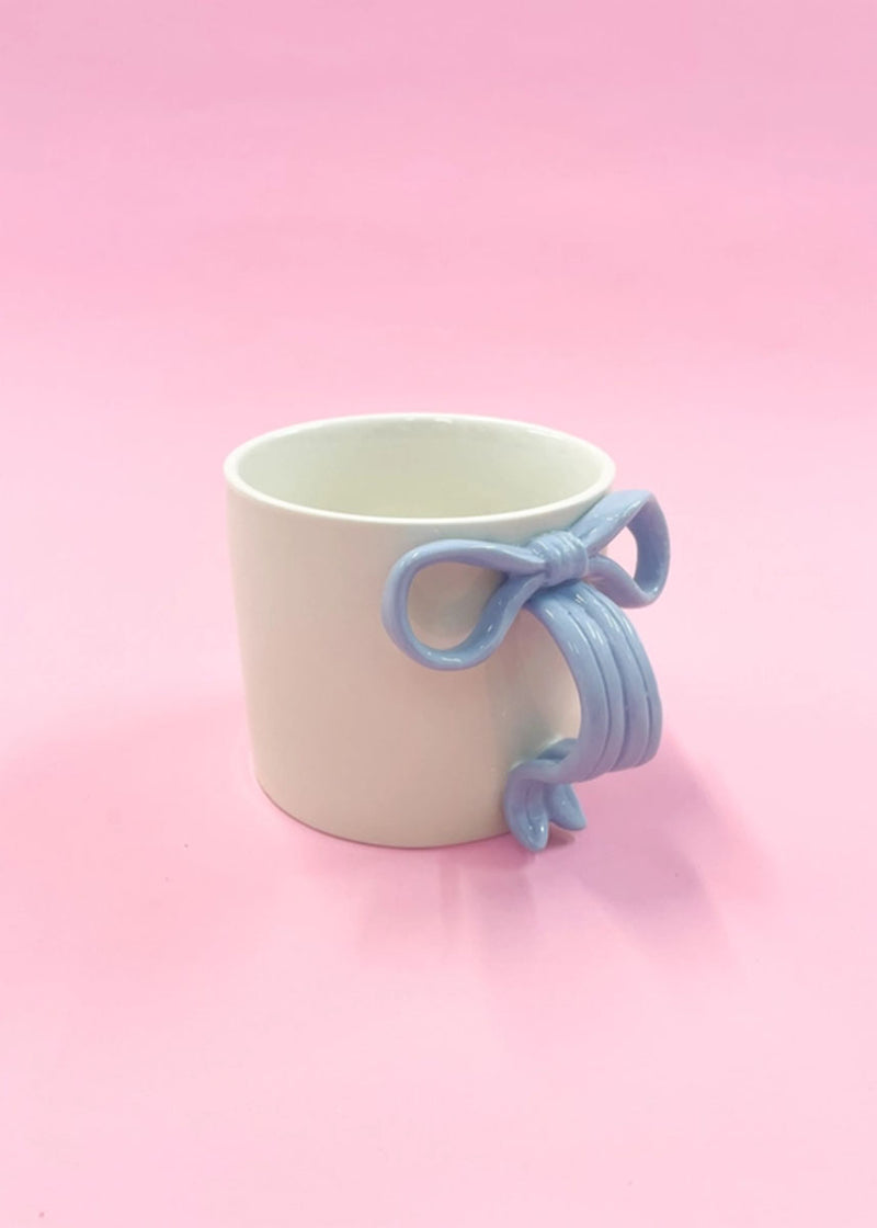 Blue Bow Coffee Mug - 15 oz.