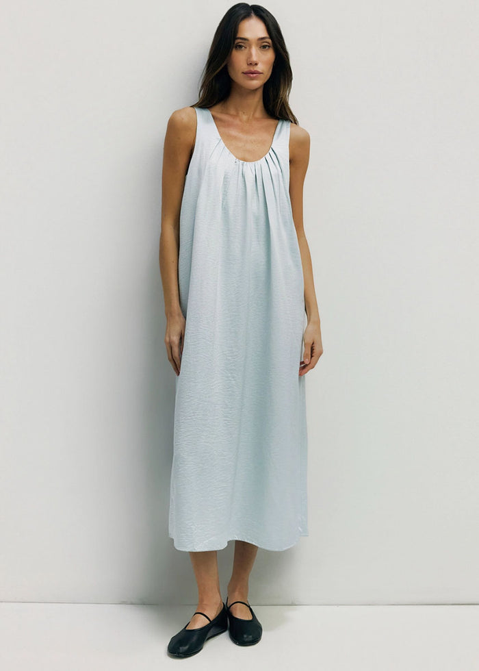 The Serenity Midi Dress - Blue