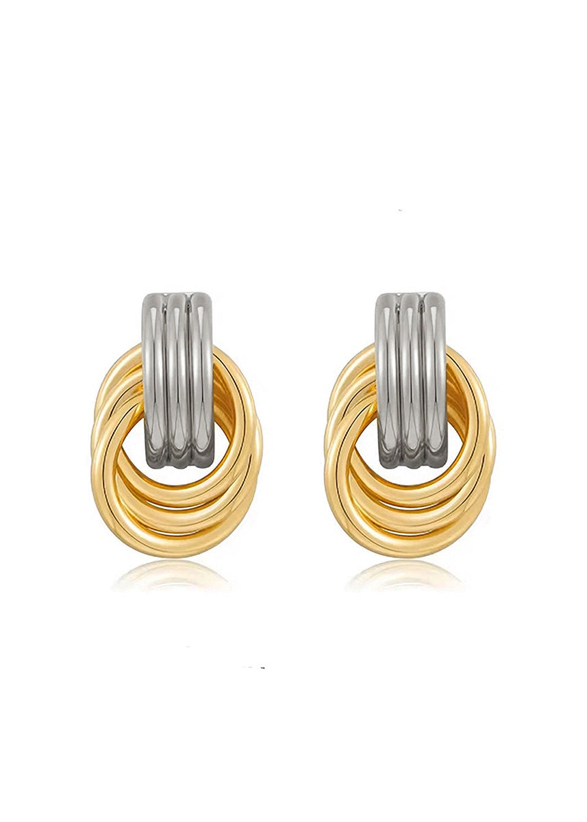 Faye Earrings - Two-Tone