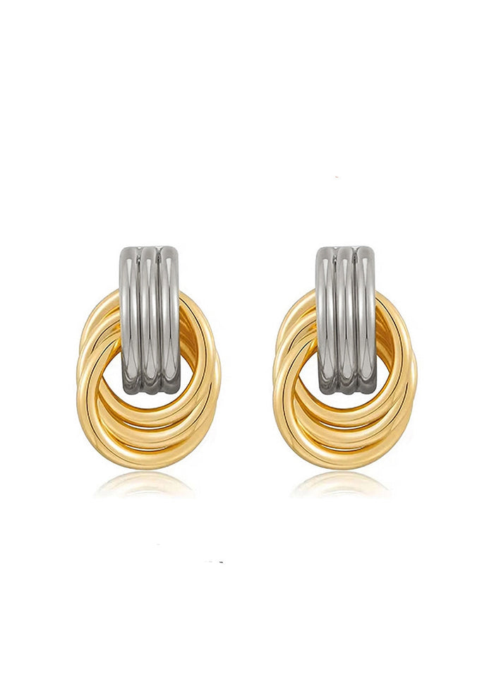 Faye Earrings - Two-Tone