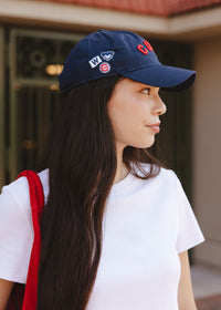 Cubs Felt Applique Dad Hat - Navy