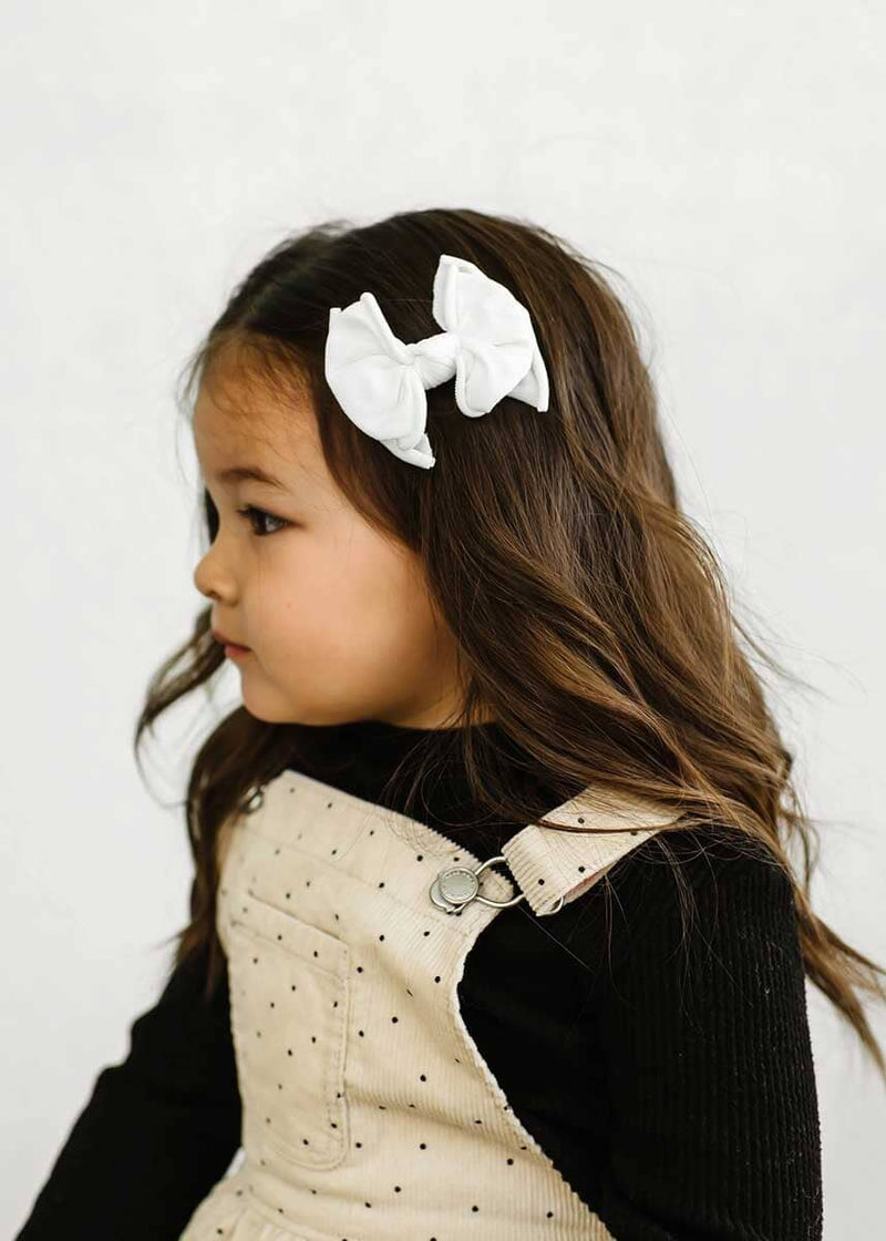 Fab Bow Clips 2-Pack - White