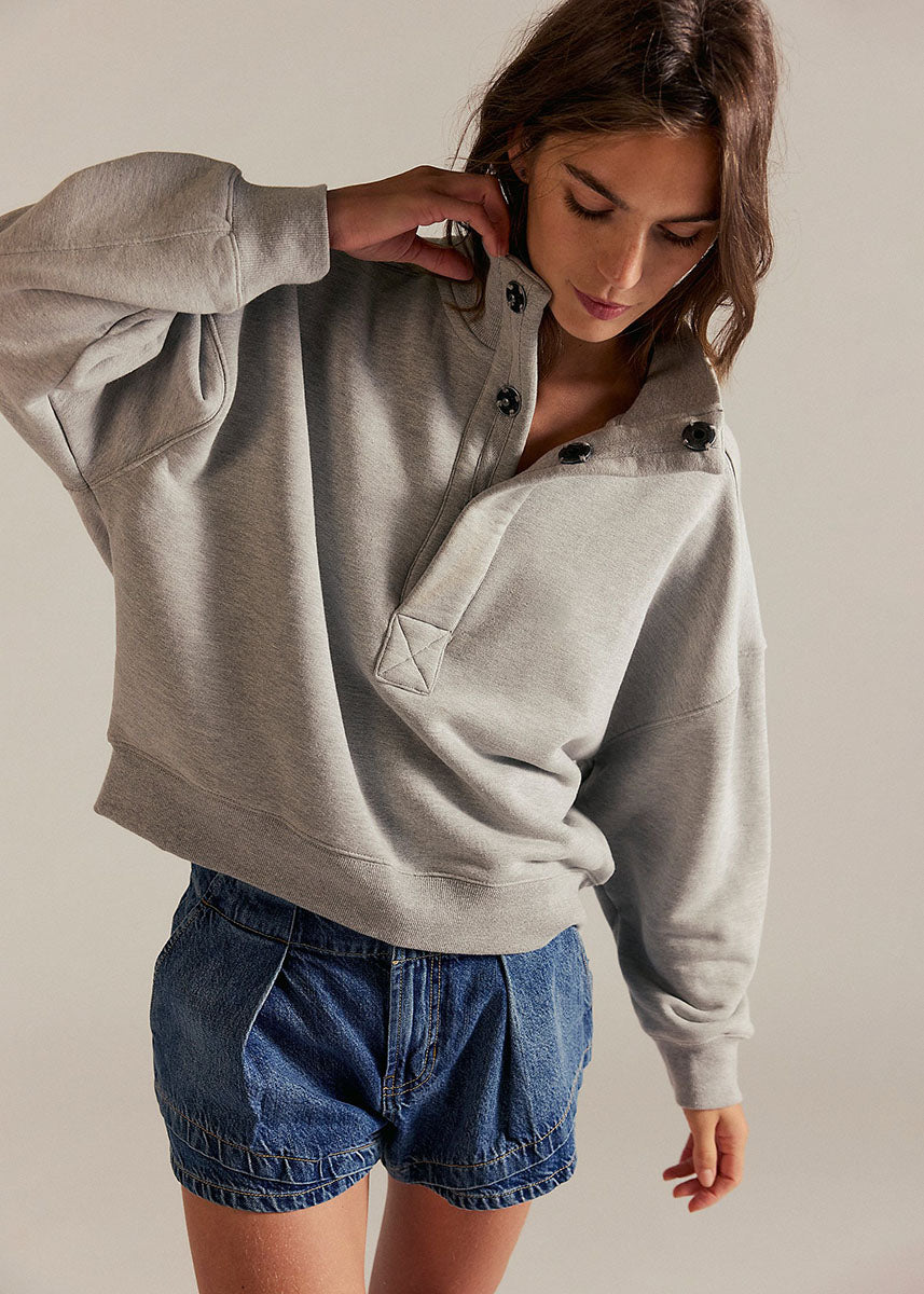 Timeless Pullover - Heather Grey