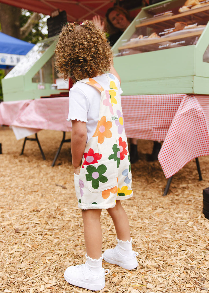 Printed Floral Shortalls