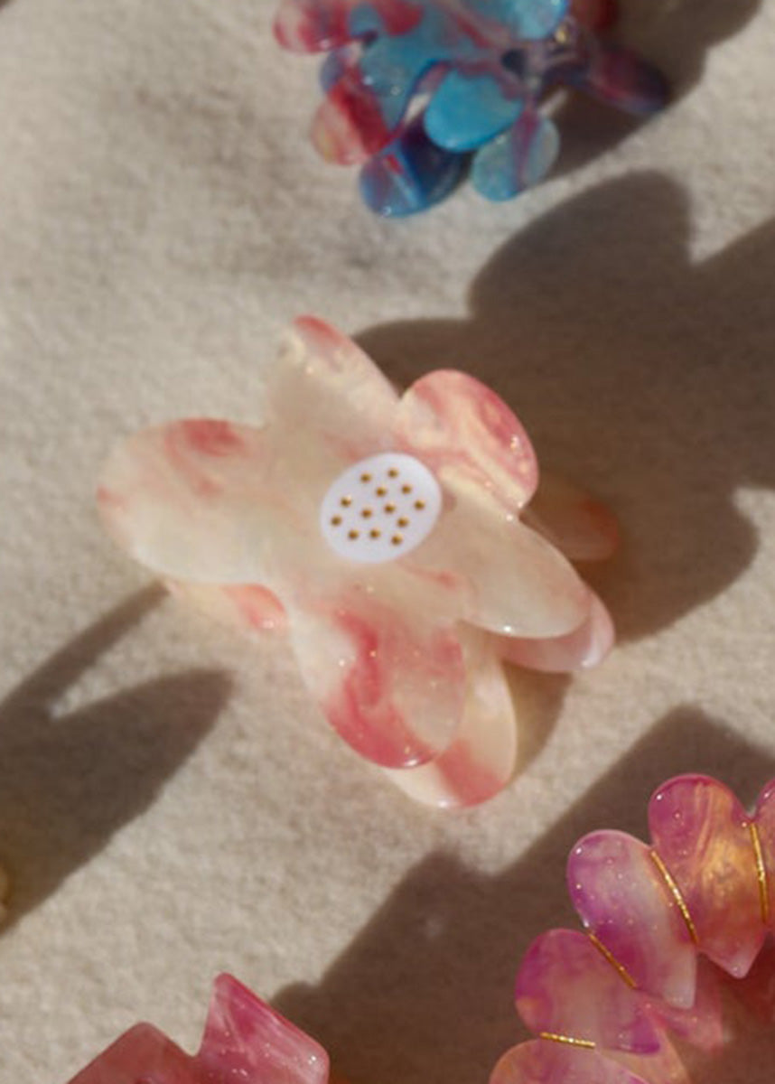 Small Color Changing Claw - Pink Sunset Flower