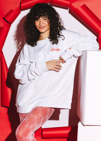 Chicago is For Lovers Crewneck Sweatshirt - Heather Grey