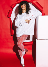 Chicago is For Lovers Crewneck Sweatshirt - Heather Grey